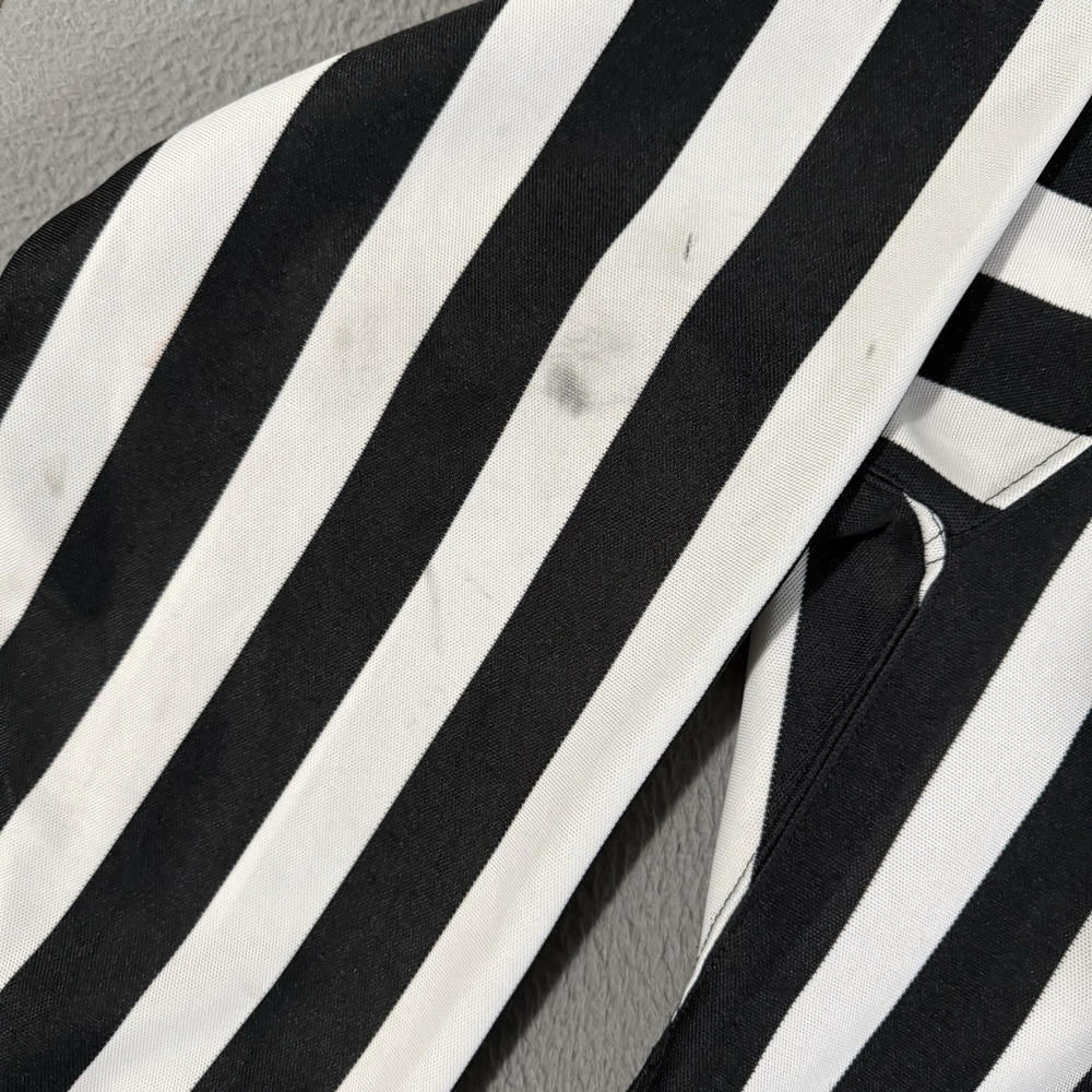 Vintage CCM NHL Referee Jersey Size 50 Black White Striped Hockey Official Shirt - Picture 6 of 7